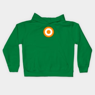 Orange and White Roundel Kids Hoodie